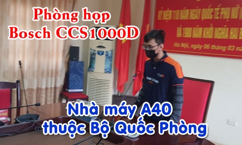 Lắp đặt phòng họp hội nghị trực tuyến nhà máy A40