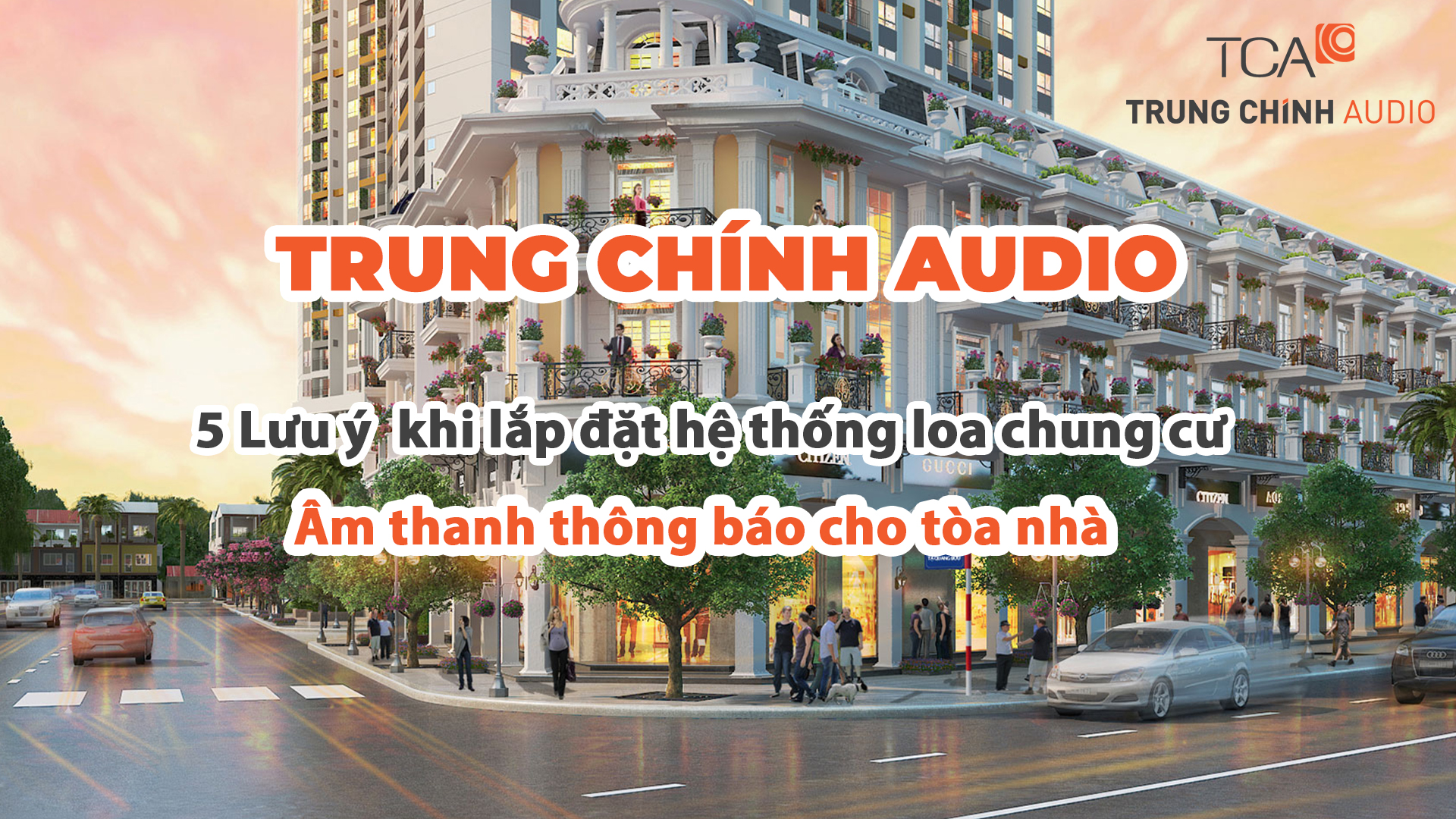 lắp đặt hệ thống loa chung cư