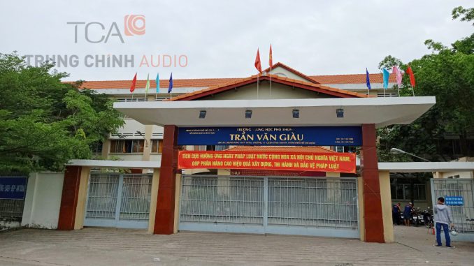Lắp đặt âm thanh tại trường THPT Trần Văn Giàu – Bình Thạnh