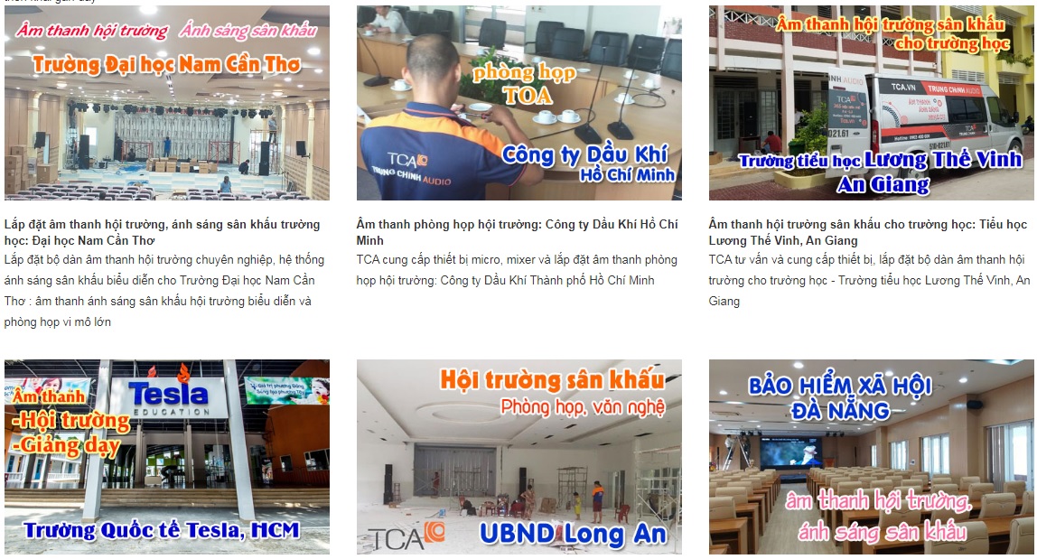 báo giá thi công cấu hình hội trường