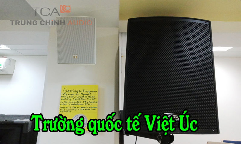Tư vấn và lắp đặt hệ thống âm thanh hội trường tại trường quốc tế Việt Úc Gò Vấp