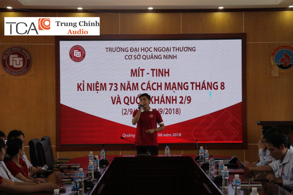 Âm thanh hội thảo TOA TS-800: tại Đại học Ngoại Thương cơ sở Quảng Ninh