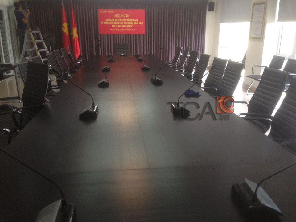 Lắp đặt hệ thống âm thanh hội thảo tại Viện Thiết Kế Bộ Quốc Phòng