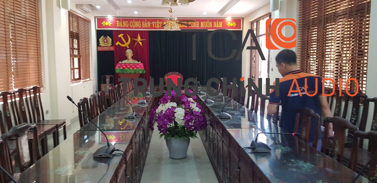 TCA cung cấp và thi công hệ thống hội thảo Bosch CCS1000D tại công an huyện Tiên Du, Bắc Ninh