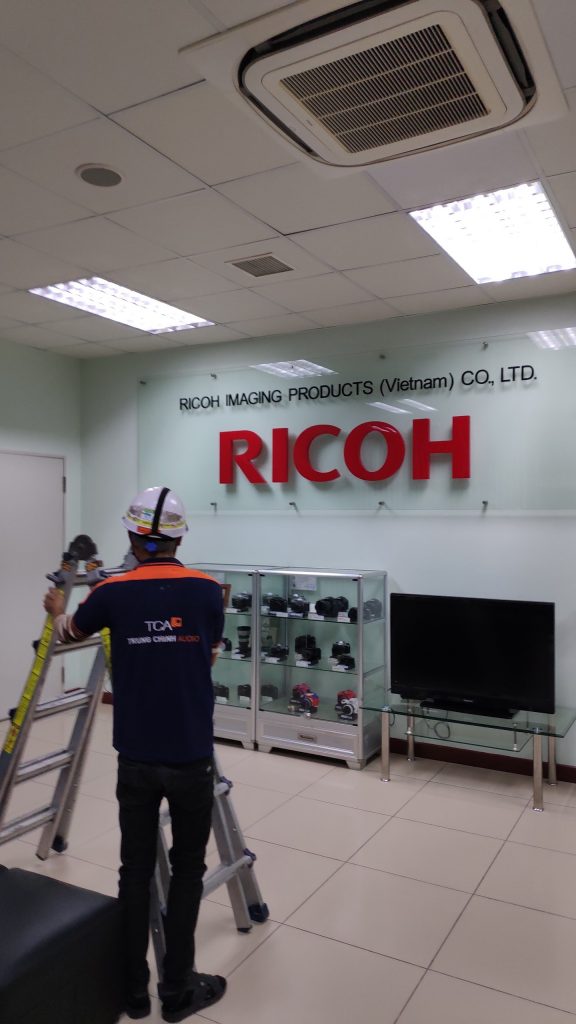 TCA hoàn tất hệ thống âm thanh nhà máy Ricoh Imaging Việt Nam