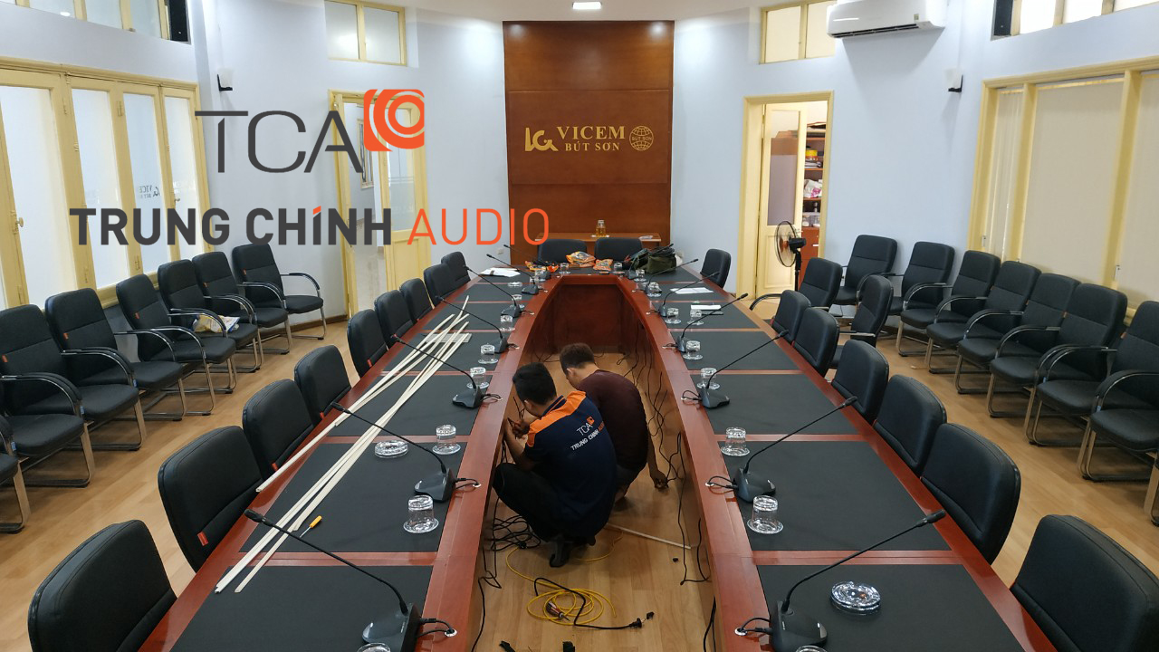 TCA lắp đặt hệ thống hội thảo Bosch CCS900 tại VICEM Bút Sơn