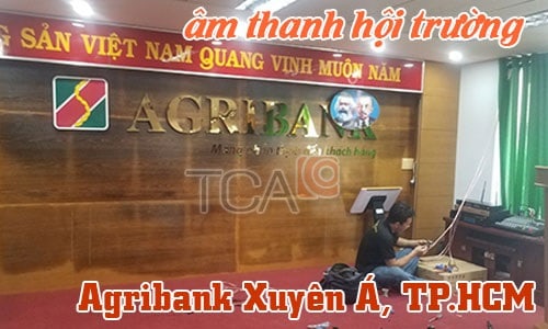 micro phòng họp tại ngân hàng Agribank Xuyên Á