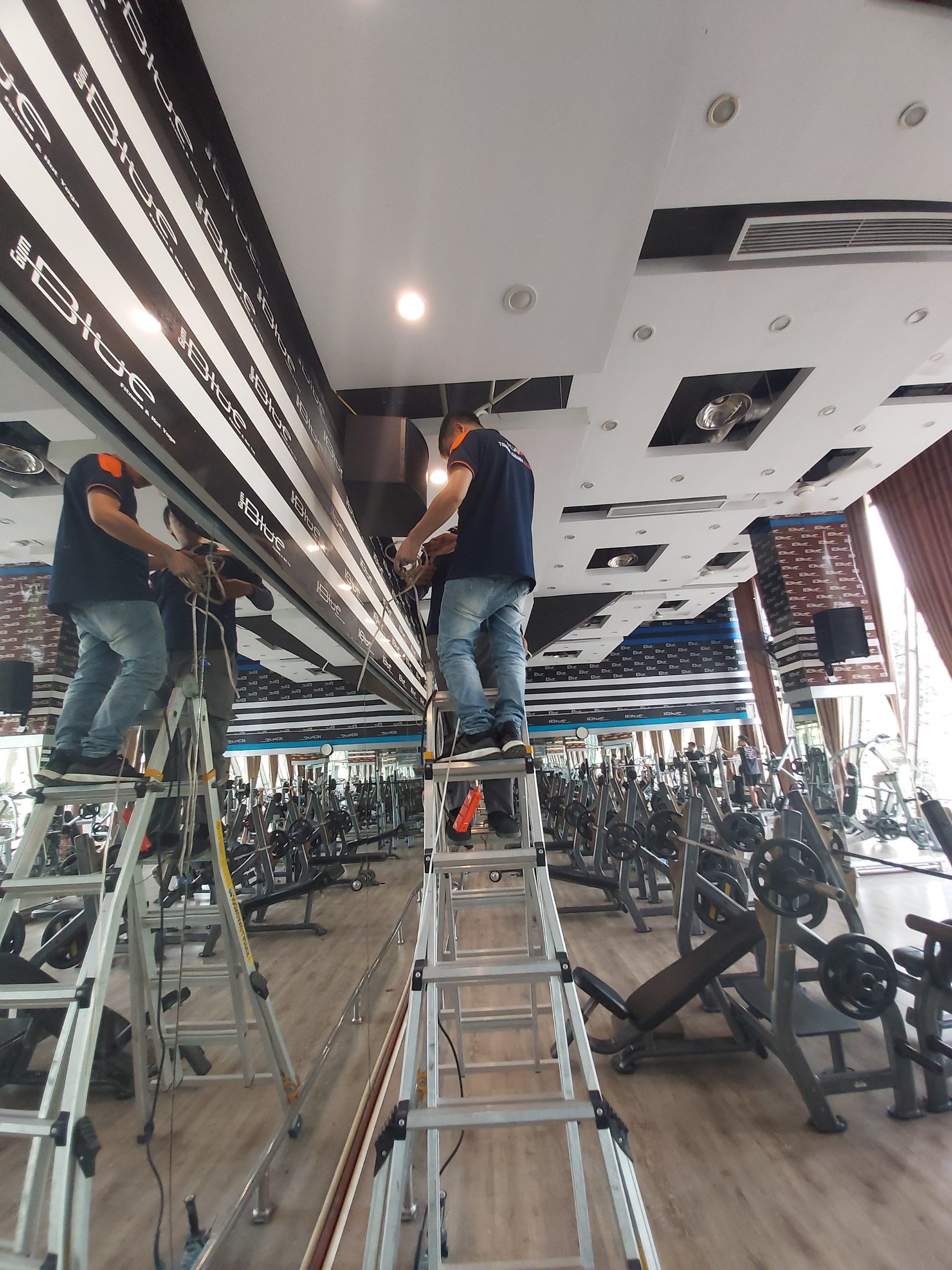 Âm thanh phòng GYM Fitness tại phòng thể hình Blue GYM 3