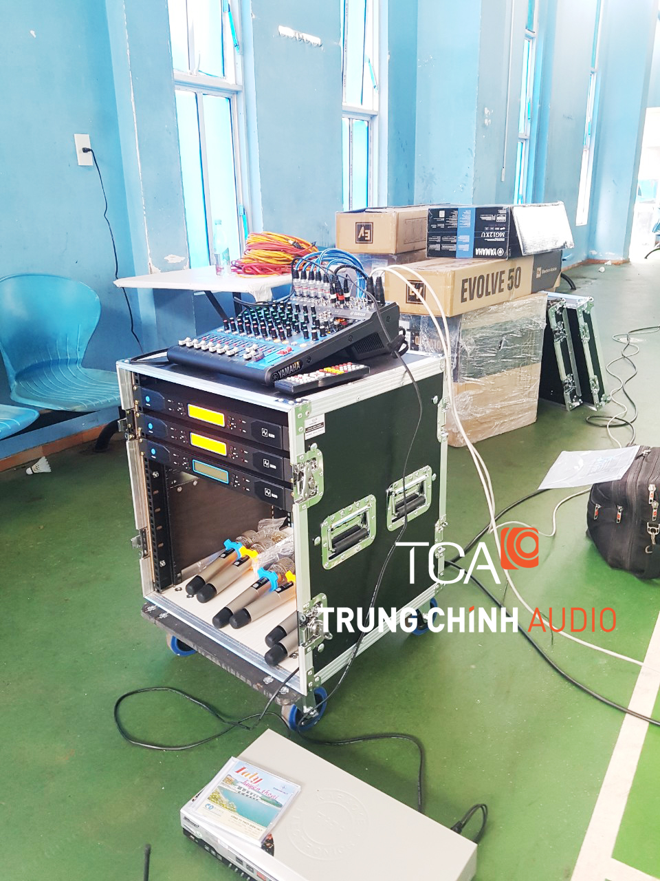 Lắp đặt hệ thống âm thanh hội trường tại công ty thủy điện Yaly