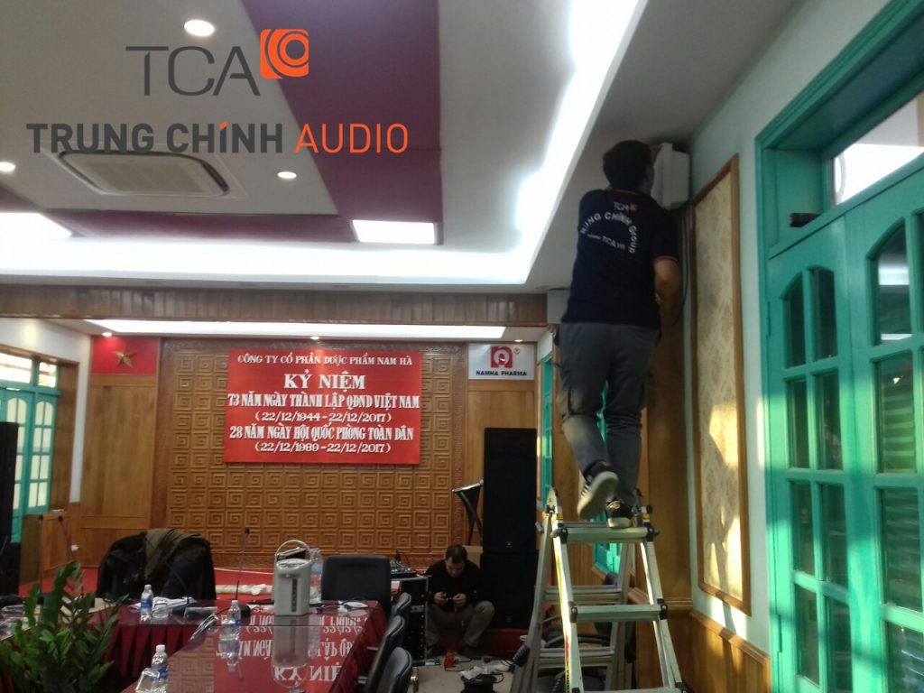 TCA lắp đặt hệ thống âm thanh phòng họp cho công ty cổ phần dược phẩm Nam Hà