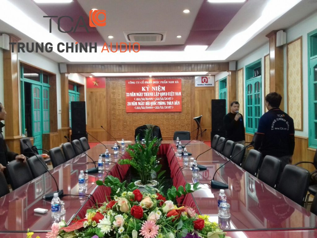 TCA lắp đặt hệ thống âm thanh phòng họp cho công ty cổ phần dược phẩm Nam Hà