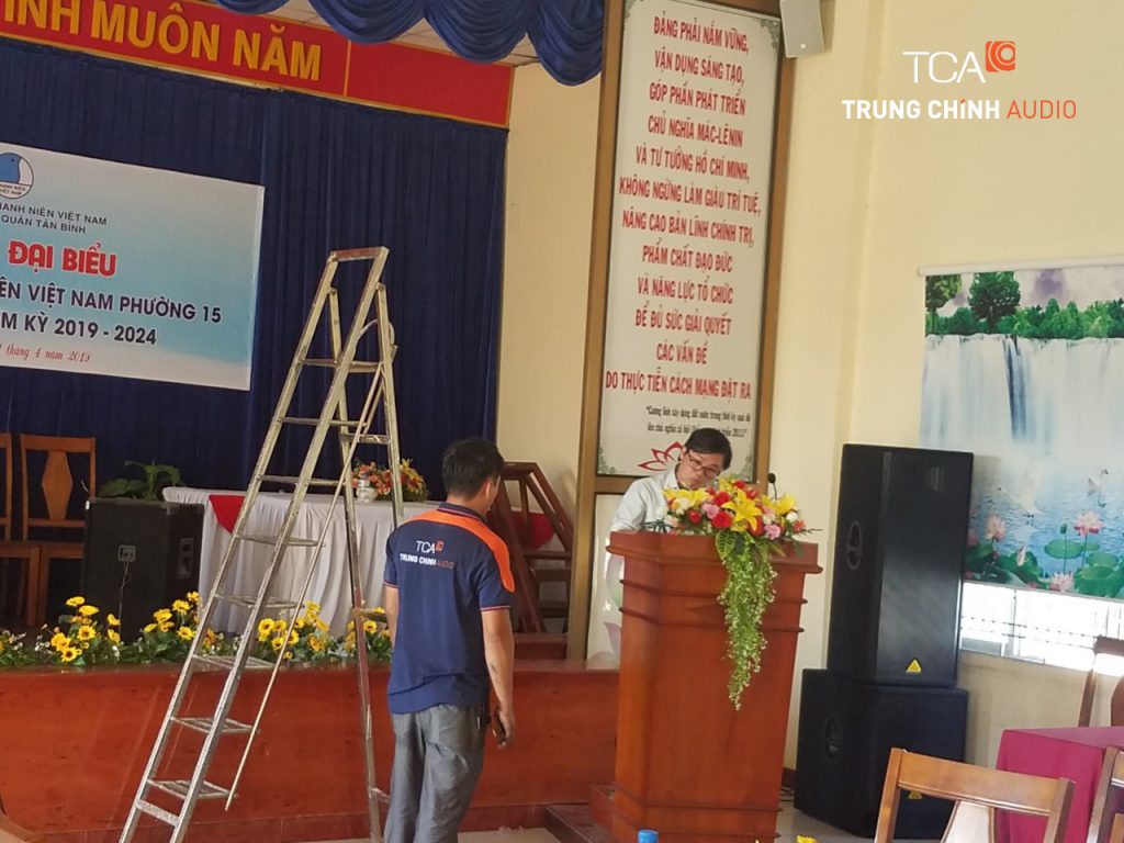 TCA lắp đặt loa Behringer tại Uỷ Ban Nhân Dân quận Tân Bình