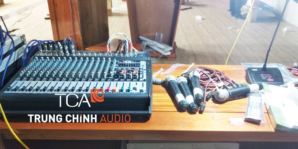 TCA lắp hệ thống âm thanh cho hội trường Công An tỉnh Tuyên Quang