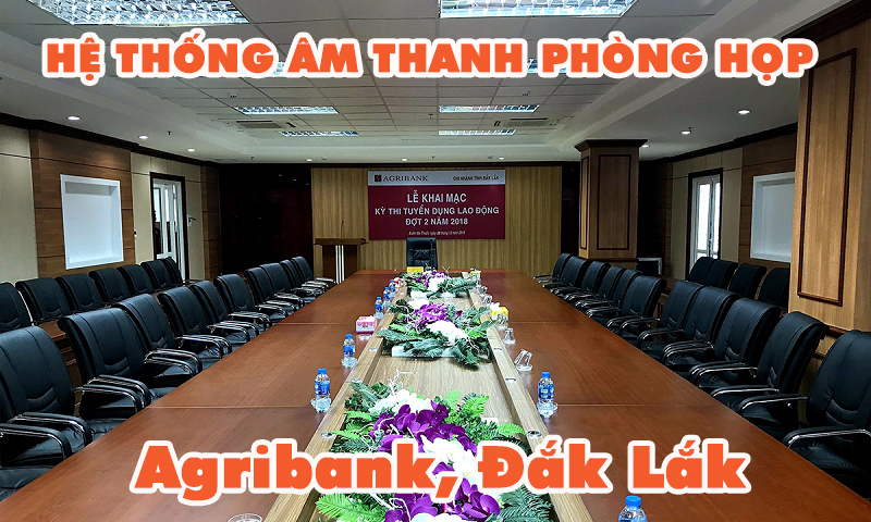 Hệ thống âm thanh phòng họp: tòa nhà Agribank, Đắc Lắk