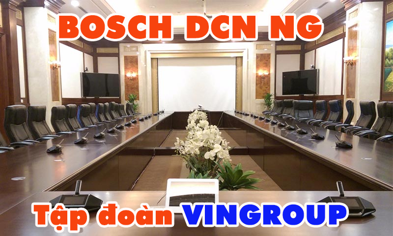Hệ thống hội thảo Bosch không dây: phòng họp Tập đoàn Vingroup