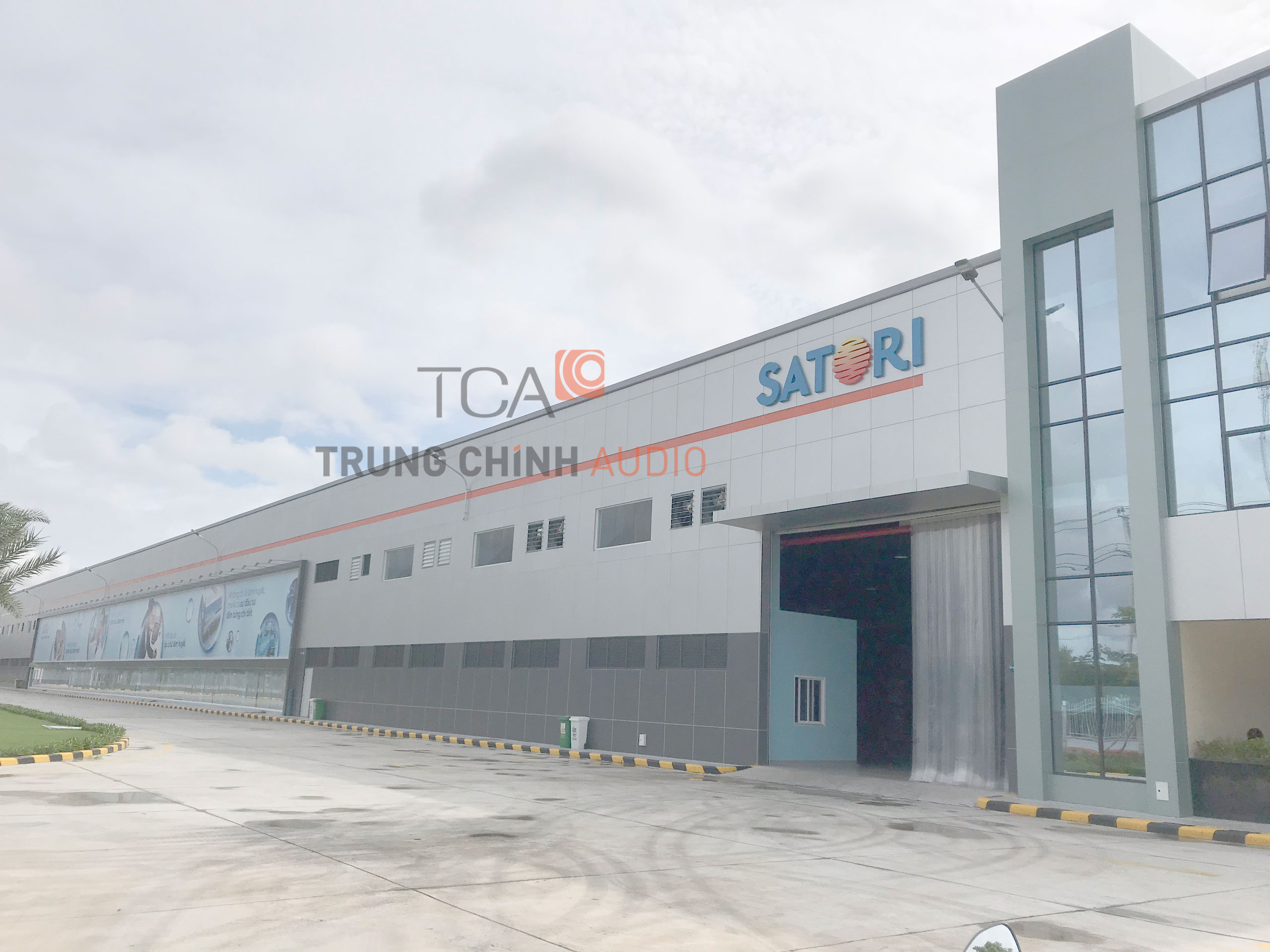 TCA triên khai thi công hệ thống âm thanh TOA tại nhà máy Satori tỉnh Long An