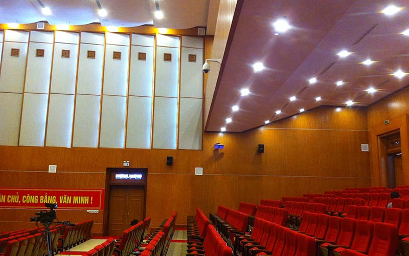 Âm thanh phòng hội nghị tại Trung tâm hội nghị Cao Bằng
