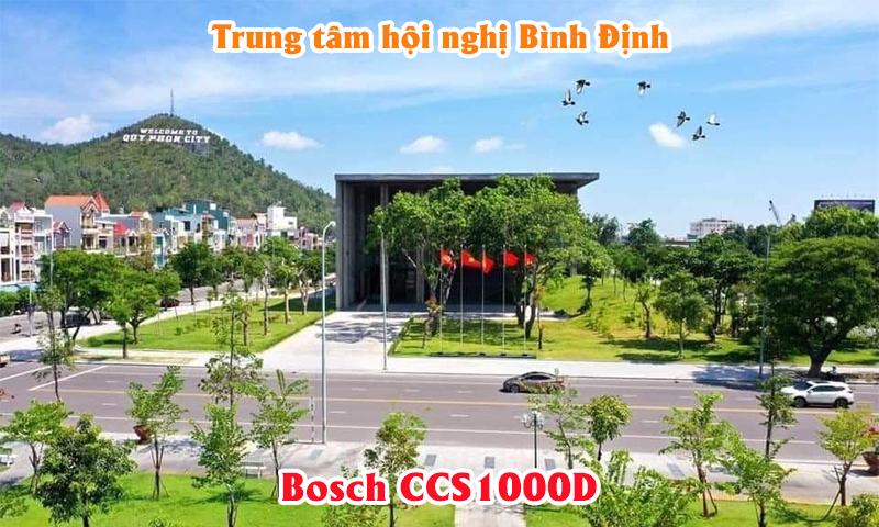 Hệ thống âm thanh hội thảo Bosch CCS1000D phòng họp Trung tâm hội nghị tỉnh Bình Định