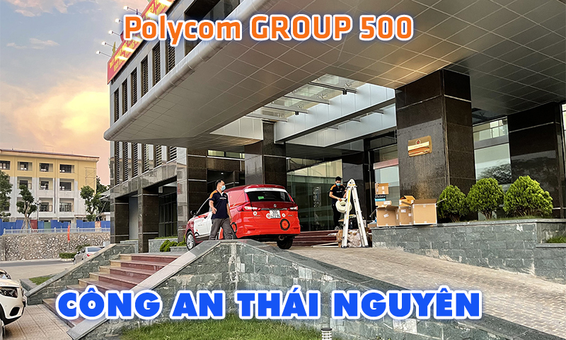 Giải pháp phòng họp trực tuyến Polycom Group 500 hội thảo TOA tại: Công an tỉnh Thái Nguyên