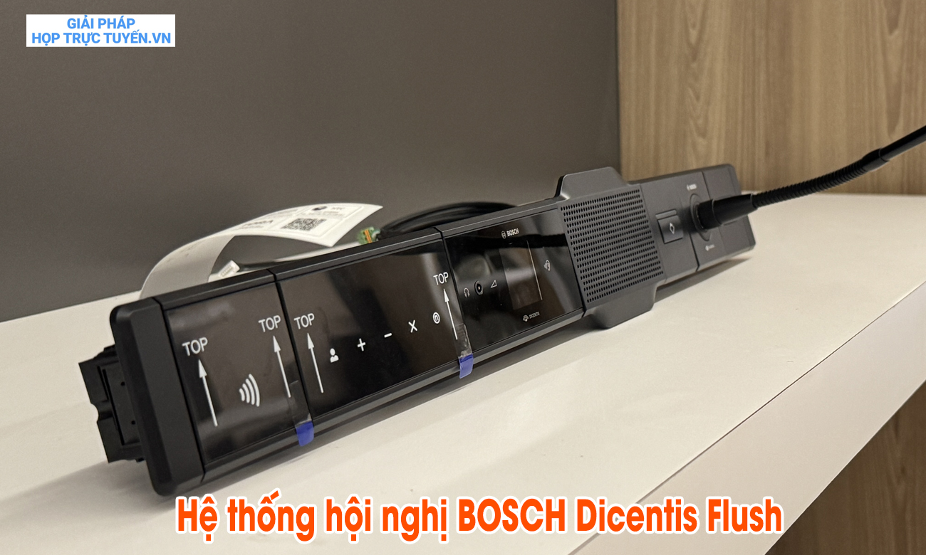 Giải pháp họp trực tuyến Bosch Dicentis Flush