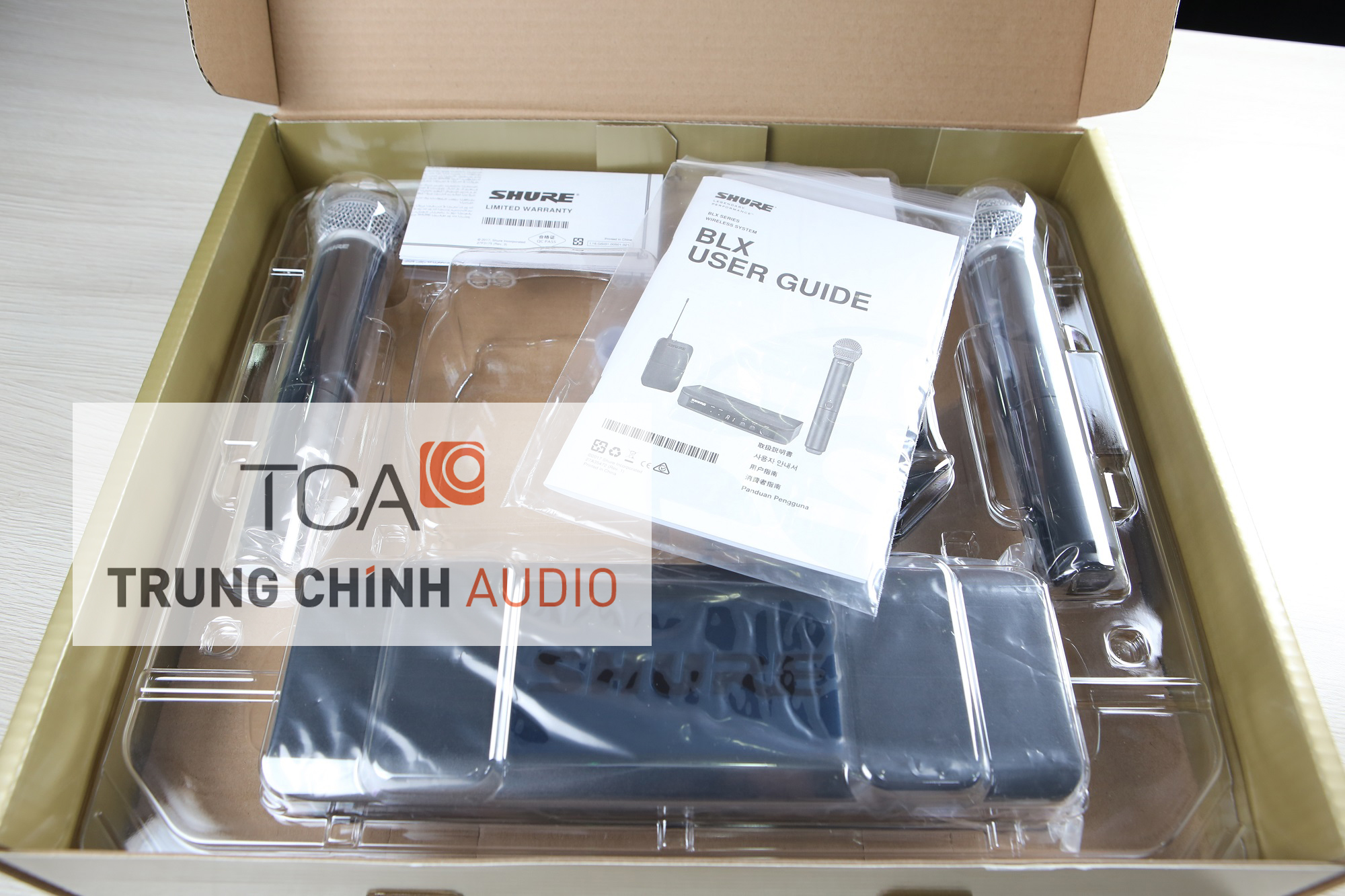 Bộ thu và micro không dây Shure BLX288A/SM58