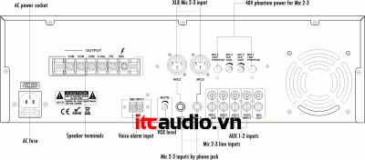 Âm ly ITC T-350B T-550B  T-650B