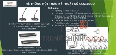 Cấu hình hội thảo Bosch CCS1000D ( Xuất xứ Bồ Đào Nha)