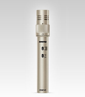 Micro mẫu kép dành cho nhạc cụ Shure  KSM141/SL STEREO
