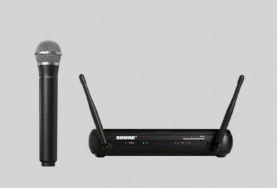 Bộ thu và phát kèm micro không dây cầm tay Shure SVX24/PG58