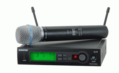 Bộ thu và phát kèm micro không dây cầm tay  Shure SLX24A/Beta87