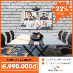 COMBO: Logitech HD Webcam C920E, Jabra Speak 410