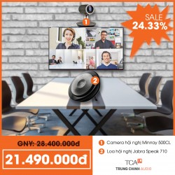COMBO: Camera hội nghị Minrray 500CL, Loa hội nghị Jabra Speak 710