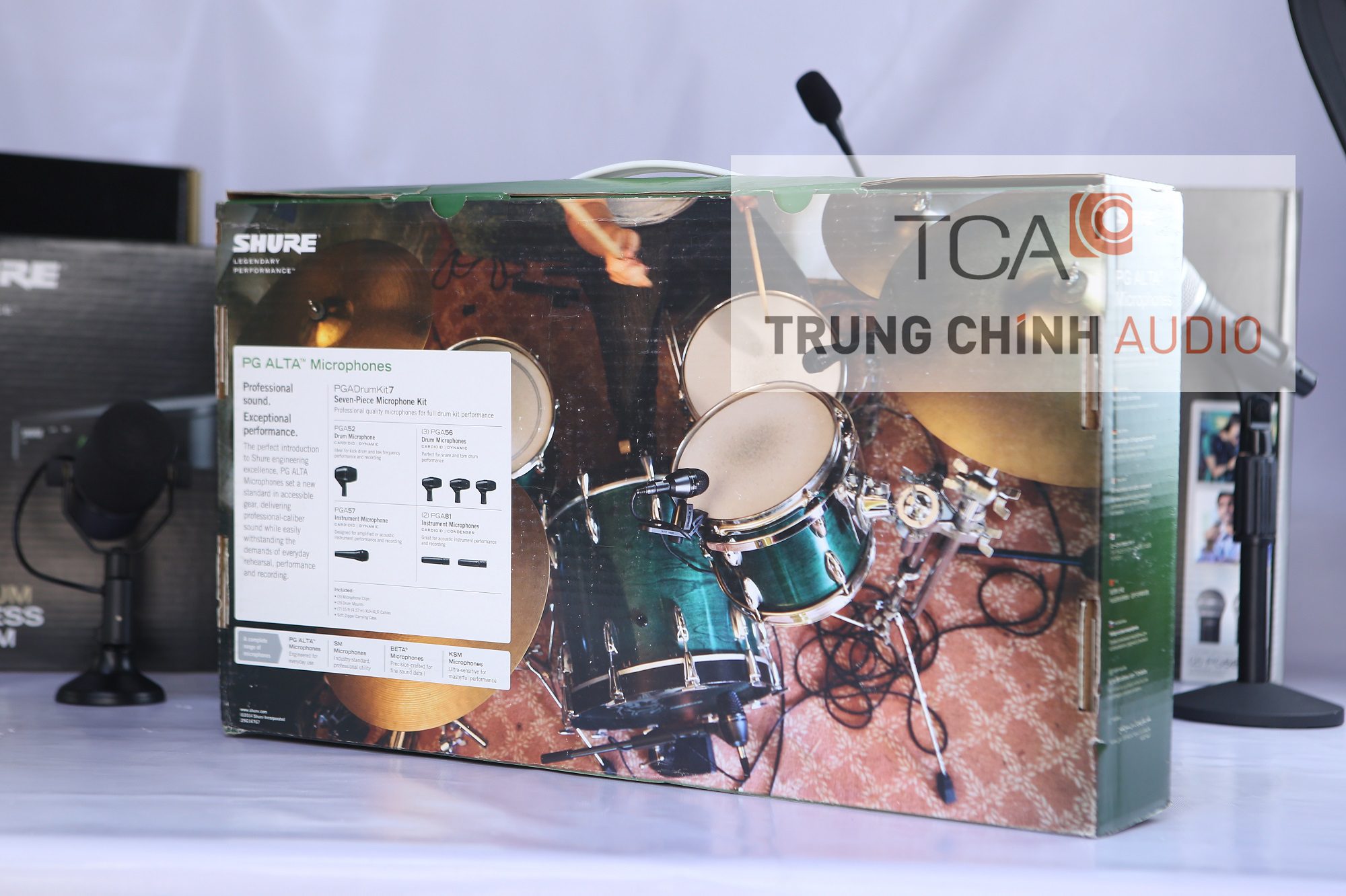 Bộ micro có dây Shure dành cho Trống PGADRUMKIT7