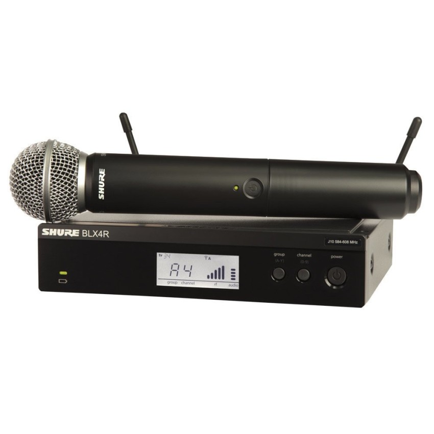 Bộ thu và phát kèm micro không dây cầm tay Shure BLX24RA/B58